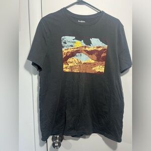 Goodfellow & Co Black Short-Sleeve Tee with Southwestern Landscape Print